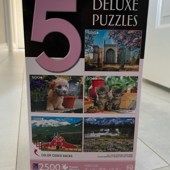 NWT 🧩5 deluxe puzzles set! -brand new, never opened or used - Picture 2 of 2